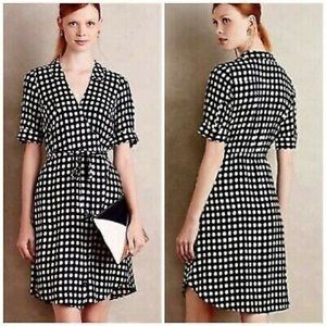NWOT Anthro 11•1•Tylho Cortland Dot Wrap Dress